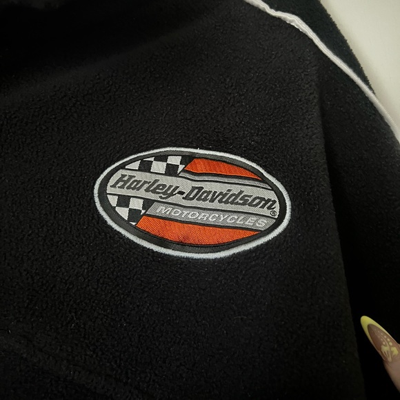 Vintage Harley-Davidson fleece quarter zip jacket - Picture 3 of 7